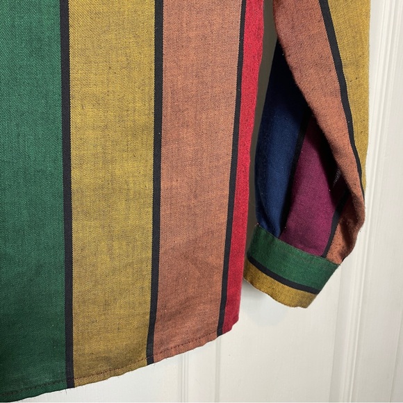 Striped BENETTON Shirt 90s Retro - Picture 8 of 11